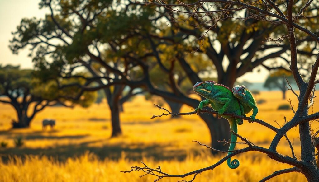 chameleons in African mythology