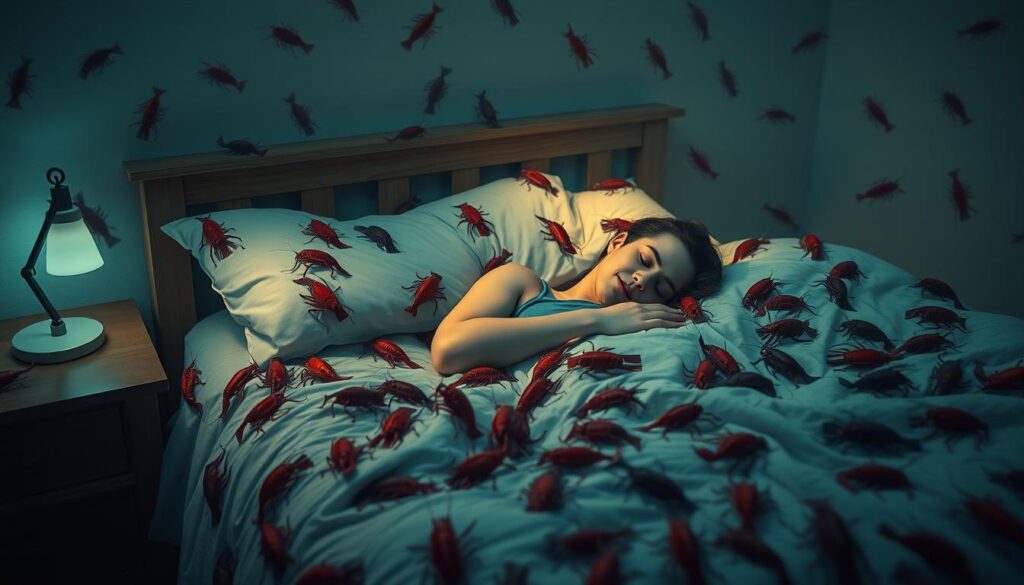 dreaming of many crayfish