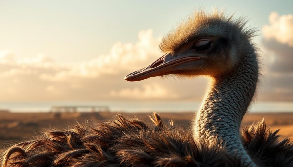 dreaming ostrich