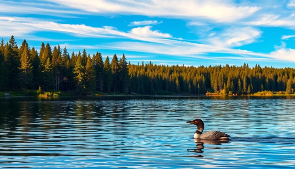 loon in nature