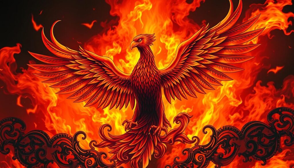 phoenix symbolism in art and tattoos