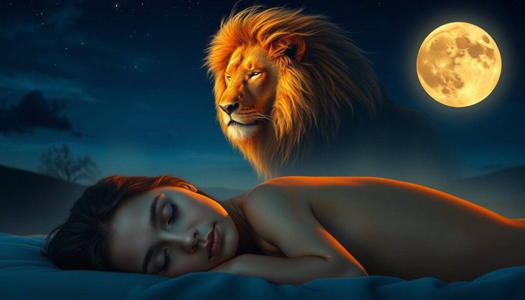 seeing lion in dreams
