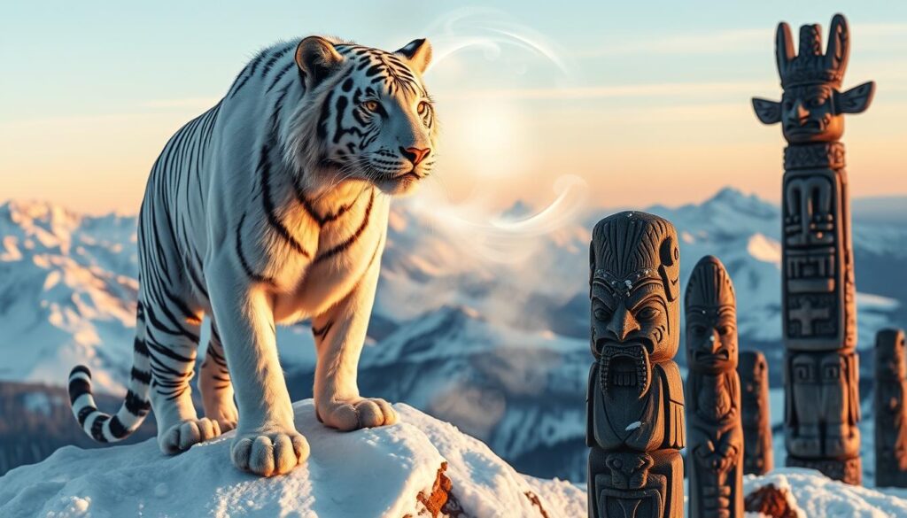 white tiger totem